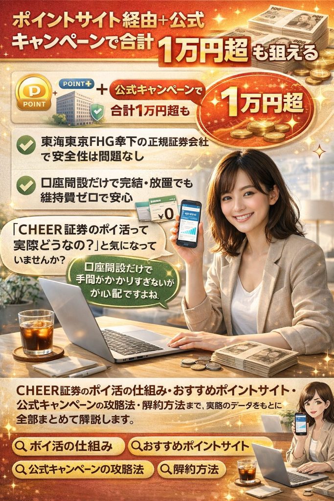 CHEER証券のポイ活完全ガイド
