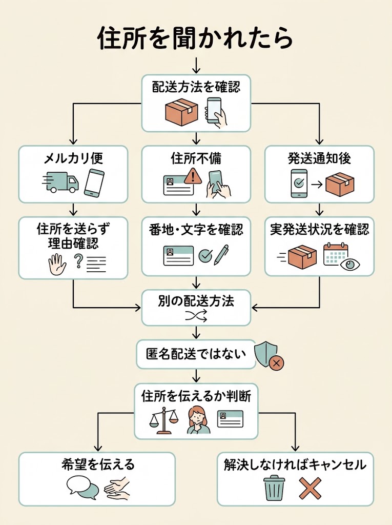 住所を聞かれたら